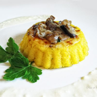 foto Tortine di polenta con porcini