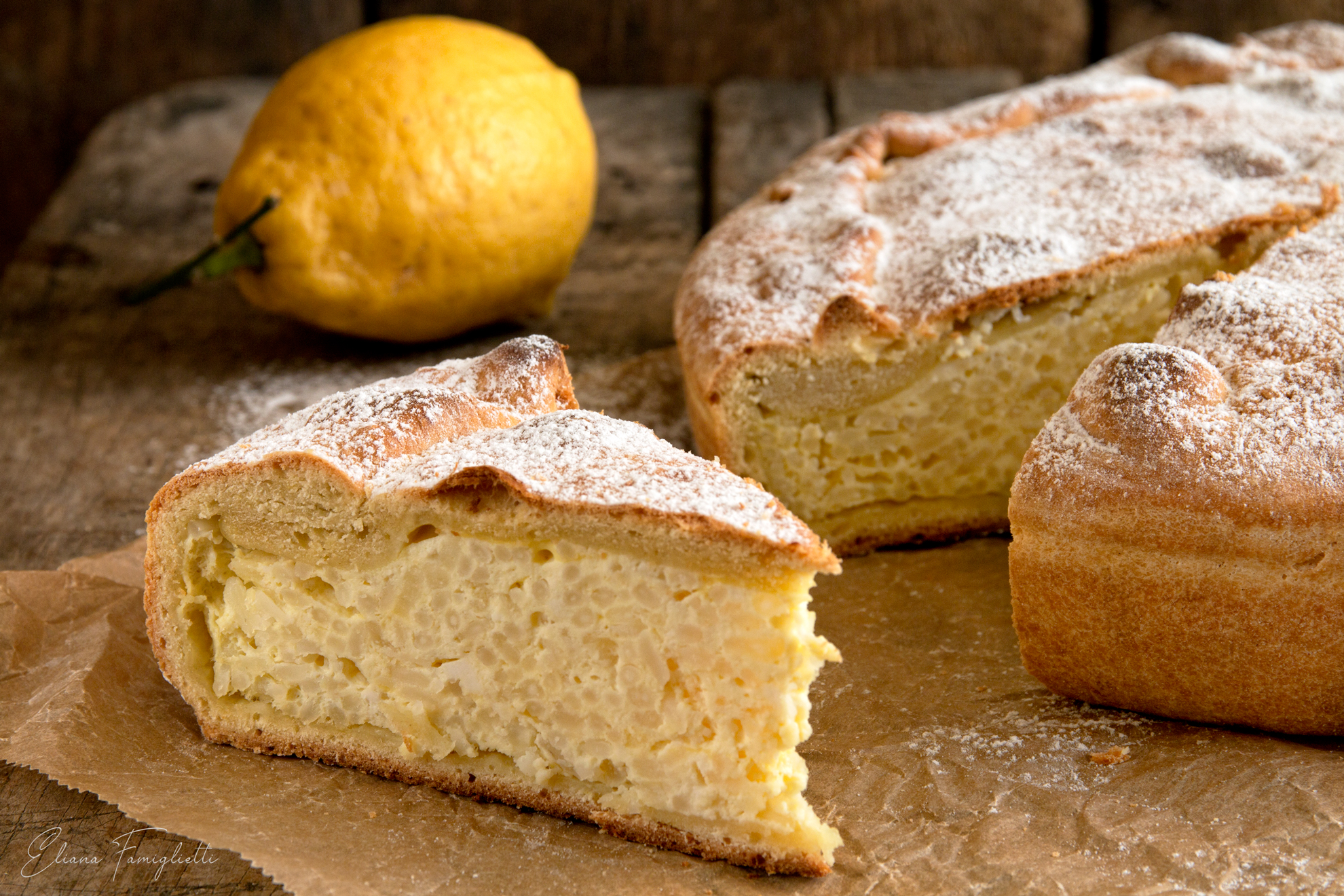 Torta di riso e ricotta