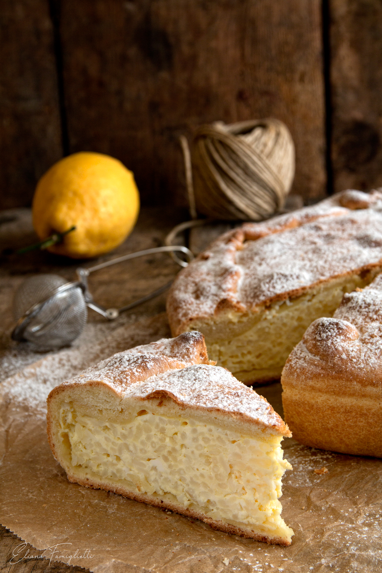 Torta di riso e ricotta