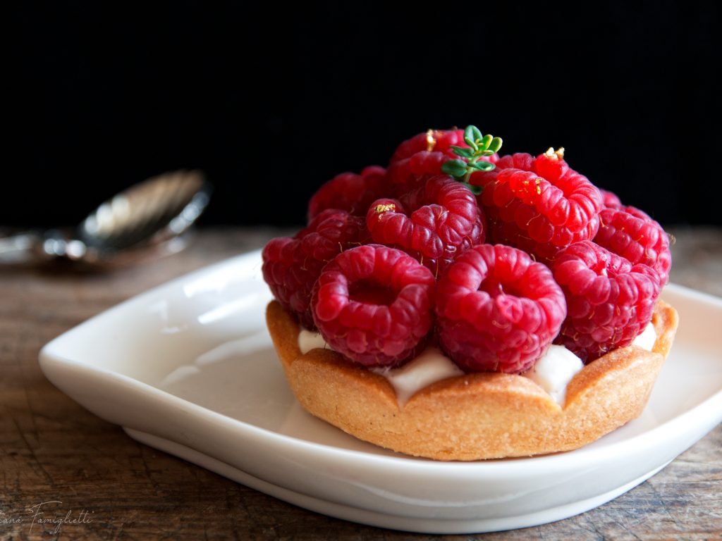 Tarte aux framboises ovvero crostatine ai lamponi