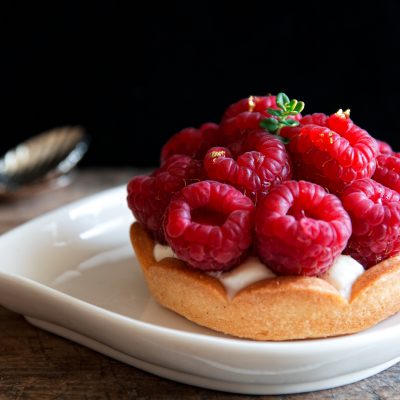 foto Tarte aux framboises ovvero crostatine ai lamponi